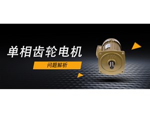 電機(jī)廠談單相齒輪電動(dòng)機(jī)的問(wèn)題分析
